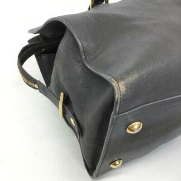 Saint Laurent Cabas Yves Chyc tote bag in Gray leather - Picture 14 of 15